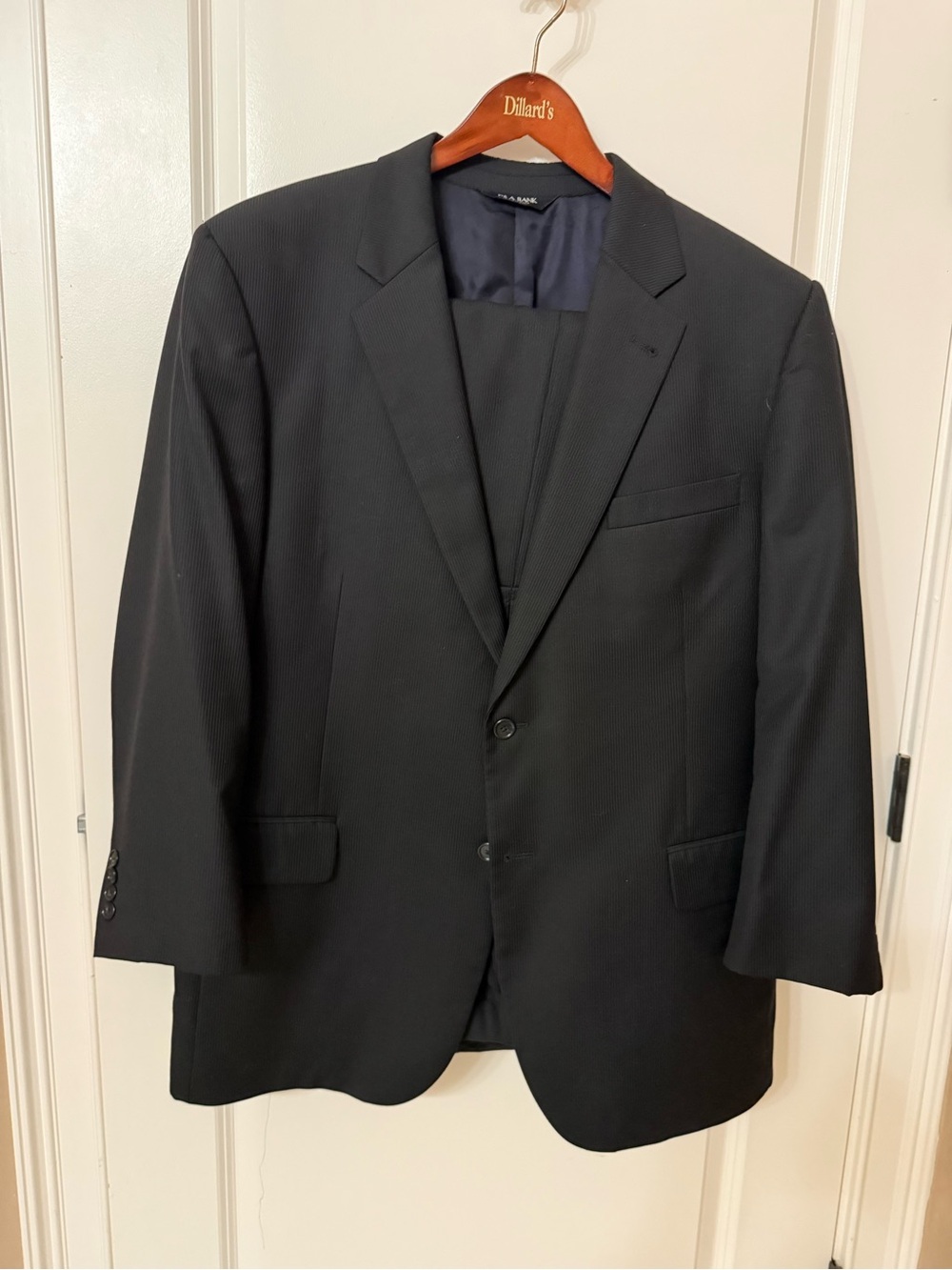 Jos. A. Bank Men's Black Two-Button Suit Jacket